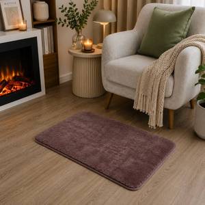 Alfombra de Piel Sintética de Nogal Moonbeam, Alfombra Suave Antideslizante de 60x90 cm - Product Image 1