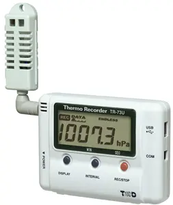 T 및 D 일본 TR-73U 열/기압 압력 레코더