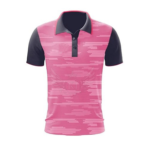 T-shirts polo décontractés pour hommes Sublimation de couleur personnalisée Tissu tricoté en bambou respirant Nouvelle version-Modèle 'Ins' Tarif de gros - Product Image 3