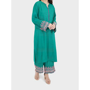 Ensemble de costume deux pièces en coton à points de filet pour femmes AISLING - Product Image 4