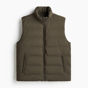 Men's Winter Stand Collar Insulated Vest Full Zip Sleeveless Padded <b>Body</b> <b>Warmer</b> Wholesale Manufacturer In Pakistan - Product Image 1