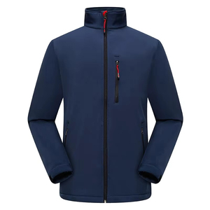 Chaqueta de invierno de talla grande para hombre, a prueba de viento, cálida, personalizada, larga, táctica, Softshell, chaquetas con capucha Softshell - Product Image 3