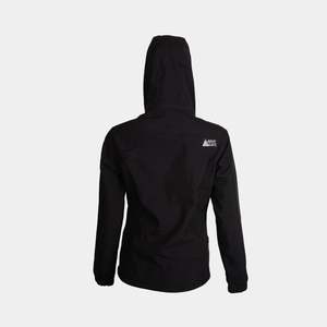 Navigate Veste polaire collée pour femmes Bomber noire réversible en cuir PU tissu suédé capuche surdimensionnée Logo personnalisé fourrure de polyester - Product Image 2