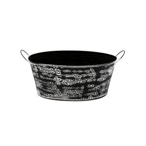 Home Decoration Iron Metal RECT Planter F597 <b>Black</b> W/Gray Antique <b>Long</b> Size Pot for Table <b>Top</b> Handmade Customized - Product Image 6
