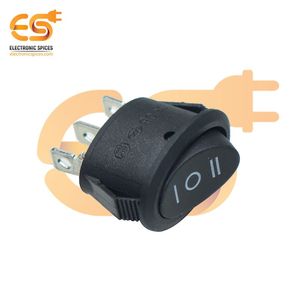 ÉPICES ÉLECTRONIQUES SJ8906A 250V SPDT Interrupteur à bascule rond noir 3 broches avec haute durabilité - Product Image 2