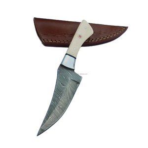 Wholesale Industrial Grade Damascus <b>Steel</b> Fixed Blade Hunting/Skinner/Camping Knife <b>Quick</b>-Change Blade Camel Bone Handle <b>Steel</b> - Product Image 1