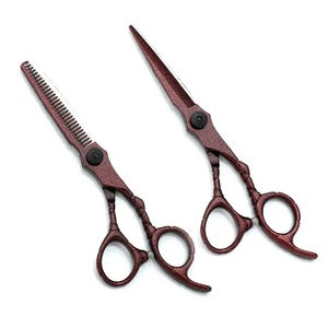 Kit de herramientas de peluquero alemán de acero inoxidable de alta calidad, tijeras de adelgazamiento para cortar el cabello, punta de hoja afilada para usos de salón de belleza - Product Image 1