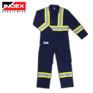 Mono agrícola de seguridad resistente a productos químicos de alta calidad, 100% algodón FR Flame, trajes de trabajo de seguridad Industrial - Product Image 1