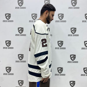 Camisetas de manga larga de alta calidad para hockey sobre hielo y fútbol, camisetas de sublimación de diseño personalizado recién llegadas a la venta - Product Image 3