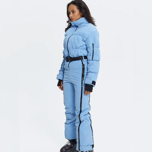 Fabricación personalizada al aire libre de invierno ropa de nieve impermeable a prueba de viento mono general traje de esquí para mujeres - Product Image 1