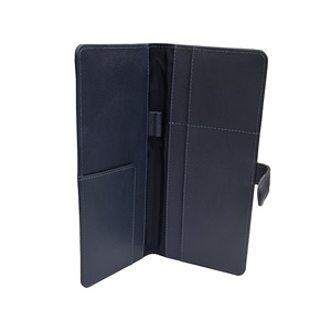 Cartera de viaje de cuero personalizada, funda para pasaporte para hombres y mujeres, funda de viaje hecha a mano con pasaporte, bolsillo para tarjetas y lazo para bolígrafo - Product Image 1