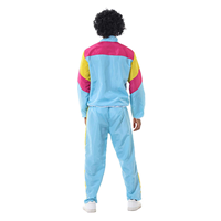 Ensemble de survêtement rétro personnalisé pour homme, style années 80-90, coupe-vent épais et pantalon de jogging, idéal pour les soirées disco vintage et le sport