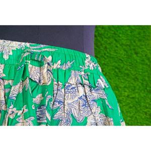 Jupe élastique réglable en coton avec ceinture en coton, jupes décontractées pour femmes à imprimé floral et multi-styles en vente - Product Image 6