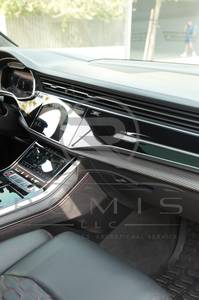 Kit carrosserie en fibre de carbone noire pour Audi RS Q8 4.0 TFSI Quattro 2021 d'occasion, ensemble de séparateurs avant pour Audi Q8 RS Q8, modification et amélioration - Product Image 3