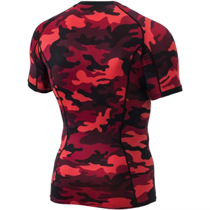 บริการ ODM คุณภาพสูง เสื้อรัดกล้ามเนื้อออกกำลังกายแบบสั่งทำพิเศษสำหรับผู้ชาย แขนยาว ผ้ายืดสแปนเด็กซ์/โพลีเอสเตอร์ พิมพ์ลายดิจิทัล - Product Image 2