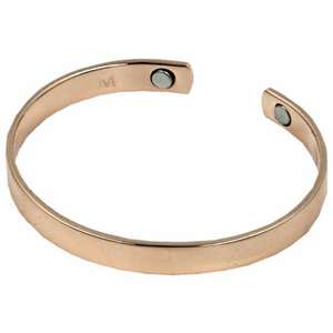 Bracelet magnétique en cuivre avec huit aimants Idéal pour la circulation sanguine Yoga et méditation Bijoux Recommandé par les médecins Véritable cuivre - Product Image 3
