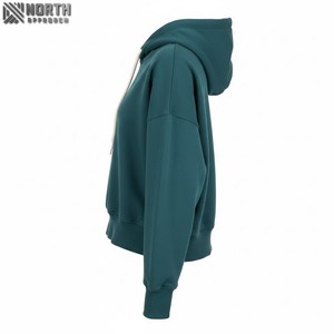 Sudadera con capucha de manga larga personalizada de primavera para mujer, sudaderas con capucha de alta calidad con logotipo, Sudadera con capucha de 450 GSM para mujer - Product Image 6