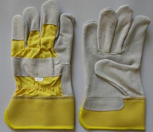 Canadian Rigger Working <b>Gloves</b> Split <b>Leather</b> Anti-slip 10mil Thick Customized Logo & Size Men's Safety Work <b>Garden</b> Use - Product Image 2