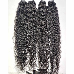 Extensions de cheveux indiens bouclés de la meilleure qualité Cuticules alignées avec un seul donneur Style de vague naturelle lisse et durable - Product Image 5
