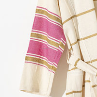 Peignoir unisexe 100% coton fabriqué en Turquie tissu respirant poids léger best-seller séchage rapide été toute l'année vêtements de nuit