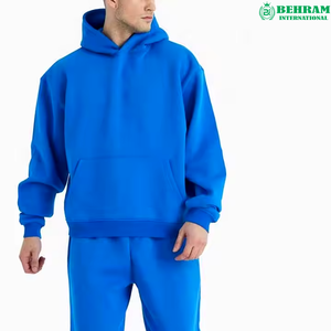 ขายส่งชุดวอร์มเด็ก Behram International แบบเรียบ 2 ชิ้น ชุดแทรคสูท ยูนิเซ็กซ์ ผ้าฟลีซ 100% ผ้าฝ้าย เสื้อฮู้ดฤดูใบไม้ร่วง กางเกงจ็อกเกอร์ - Product Image 6