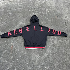 Sudadera con Capucha Triple, Estilo Holgado, Personalizada, Transpirable, Anti-Pilling, de Algodón French Terry de 320 GSM, con Estampado/Bordado para Hombre - Product Image 4