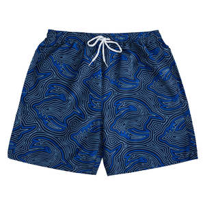 Pantalones cortos de natación transpirables de secado rápido para hombre con logotipo personalizado con impresión por sublimación de precio al por mayor - Product Image 4