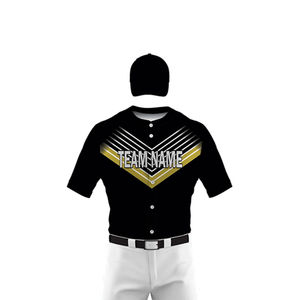 Jersey de béisbol hecho a medida de alta calidad, Material de poliéster, ropa de equipo de alta calidad, uniformes de béisbol de Etiqueta Privada, suyos propios - Product Image 5