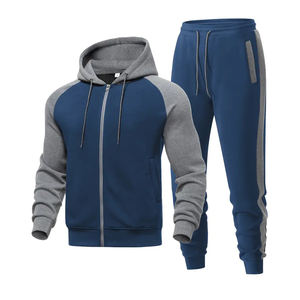 ชุดกีฬาสำหรับผู้ชายชุดออกกำลังกายวิ่งกลางแจ้งชุดวอร์มและแจ็กเก็ตสองชิ้นออกแบบได้ตามต้องการ - Product Image 1