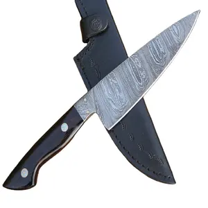 Coltello da cucina da cucina in acciaio al carbonio damasco 1095 e 15 n20 fatto a mano personalizzato di qualità Premium, coltello intero da cucina per uso in vendita