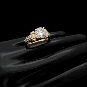 Trendy Stylish Best Quality Gold White Finish <b>Adjustable</b> <b>Ring</b> For Function And Party Wedding Wear Collection For Women - Product Image 1