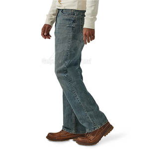 กางเกงยีนส์ผู้ชายผ้าแคนวาสดีไซน์ล่าสุด บริการ OEM ทรงตรง สวมใส่สบาย ระบายอากาศได้ดี เป็นมิตรกับสิ่งแวดล้อม คุณภาพสูง - Product Image 2