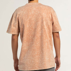 Camiseta informal de lavado ácido para hombre con algodón suave de estilo vintage y corte relajado Ideal para días de verano o ropa de calle diaria - Product Image 2