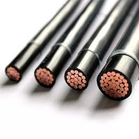 Cable THHN THWN de 600V, 8awg, 1/0awg, 3/0awg, conductor de cobre, chaqueta de nailon aislada de PVC para cable de Máquina Herramienta