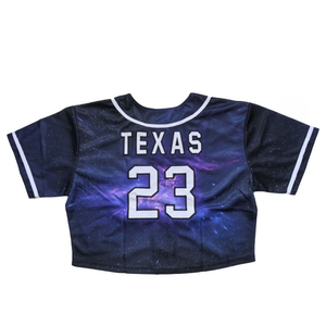 hip hop custom logo women sublimation baseball jersey <b>button</b> <b>up</b> <b>short</b> <b>sleeve</b> v neck crop top blouse softball jersey trendy - Product Image 2