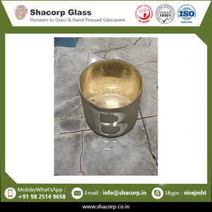 แก้วตัวอักษรปรอทสำหรับเทียนแบบนิ่มแก้วฟอยล์สีทองสำหรับตกแต่งบ้านและสำนักงาน - Product Image 2
