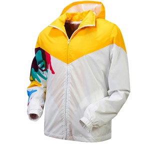 Custom Lightweight <b>Waterproof</b> Windbreaker <b>Jacket</b> Custom Sublimated Zip <b>Jacket</b> For Men Polyester Quick Dry Outdoor <b>Jacket</b> For Men - Product Image 1
