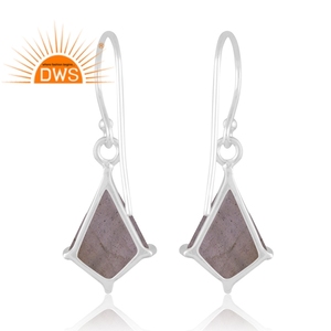 Pendientes colgantes de piedras preciosas de labradorita Natural de plata de ley fina de último diseño, joyería personalizada para mujer, regalo para ella - Product Image 2