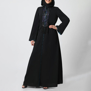 Nouvelle Abaya Modeste Avec Attaché Hijab À Capuche Nouvelle Haute Qualité Musulman Islamique Vêtements Lâche À Manches Longues Robe À Capuche Abaya - Product Image 6