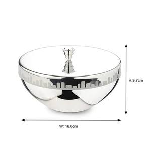 Modern Style Polished Stainless <b>Steel</b> <b>Bowl</b> with Lid Handicraft Metal for Business Gifts Customizable Wholesale Price - Product Image 4