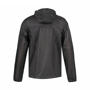 Conjunto cortavientos impermeable personalizado para hombre con cuello con capucha para caza de invierno al aire libre con logotipo frontal chaqueta de lluvia - Product Image 2