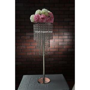 Royal Style <b>Crystal</b> Hanging Silver <b>Chandelier</b> Tabletop Wedding Parties Decorative Centerpiece Handmade <b>Chandelier</b> - Product Image 2