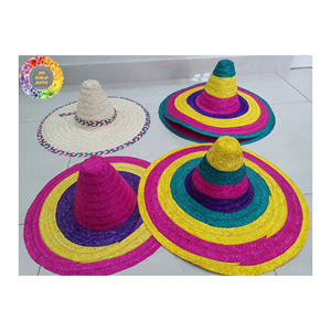 Mũ Rơm Mexican dệt thủ công/trải nghiệm vẻ đẹp của mũ rơm Mexican thủ công, thể hiện sự khéo léo truyền thống - Product Image 4