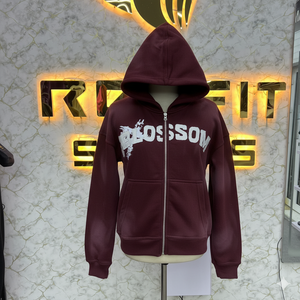 Nouveau arrivé meilleur prix le plus demandé sweat à capuche zippé bouffée imprimé fabriqué en usine sweats à capuche à bas prix hommes sweats à capuche pour hommes - Product Image 1