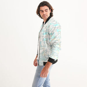 Veste bomber unisexe à sublimation très vendue, col montant, à capuche, coupe-vent, respirante, tendance, impression intégrale, vêtement d'extérieur décontracté et confortable - Product Image 2