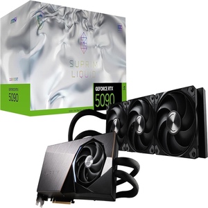 Nouvelle carte graphique GeForce RTX 5090 32G SUPRIM Liquid SOC avec chipset ATI GDDR6 14 Gbps pour sortie PCI Express 5.0, ventilateur de refroidissement pour station de travail de bureau - Product Image 1