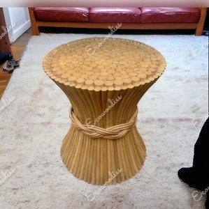 โต๊ะข้างแบบแท่นหวายสไตล์วินเทจของแมคไกวร์ห้องนั่งเล่นสไตล์เก๋ไก๋ทันสมัยเฟอร์นิเจอร์บ้านโต๊ะกาแฟชา - Product Image 6