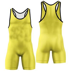 Ropa deportiva Sublimated Wrestling Singlets Fitness Wears Reversible Singlet-Transpirable Gym Men Singlets Low Cut Levantamiento de pesas - Product Image 1