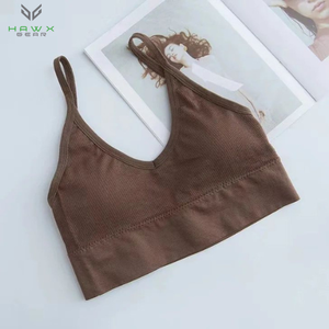 Sujetador deportivo de Yoga sin costuras estilo moda para mujer, camisola Reversible transpirable, Bralettes acolchados, talla grande para mujer - Product Image 6