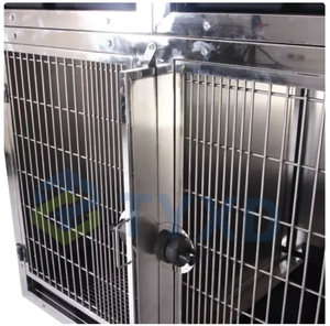 TYXD 201 Stainless Steel Veterinary Dog Kennel <strong>Cage</strong> <strong>Bank</strong> Modular Pet <strong>Cage</strong> Crates for Large Dogs Plastic Tray Solid Box - Product Image 5